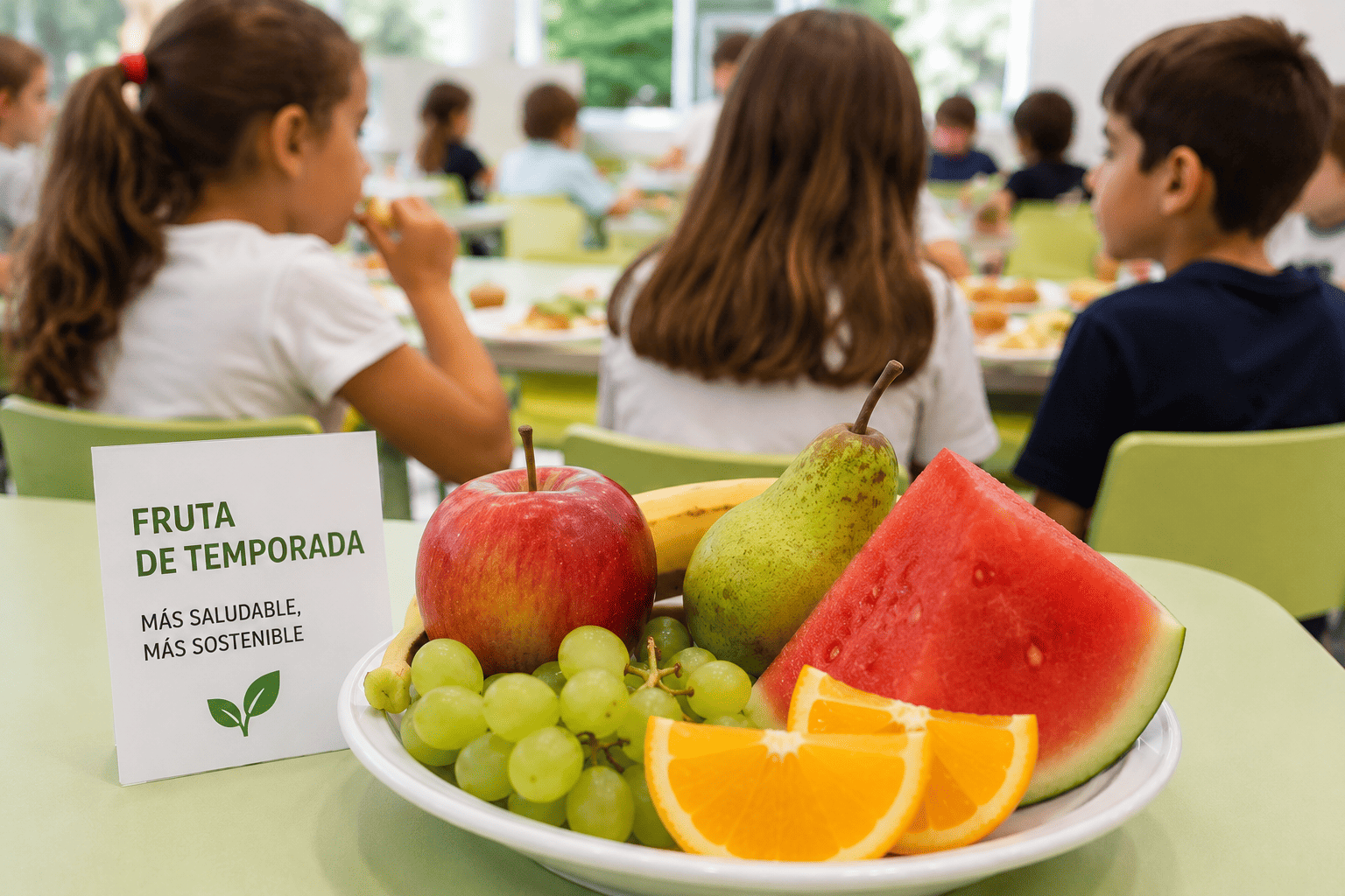 La importancia de introducir fruta de temporada en los comedores escolares